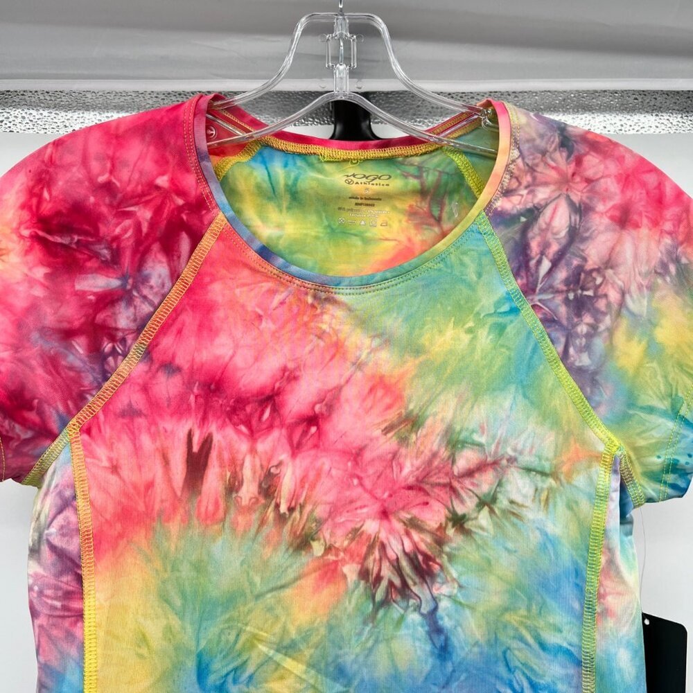 VOGO Womens Tie Dye Active T-Shirt Colorful Size Small New - Picture 2 of 9
